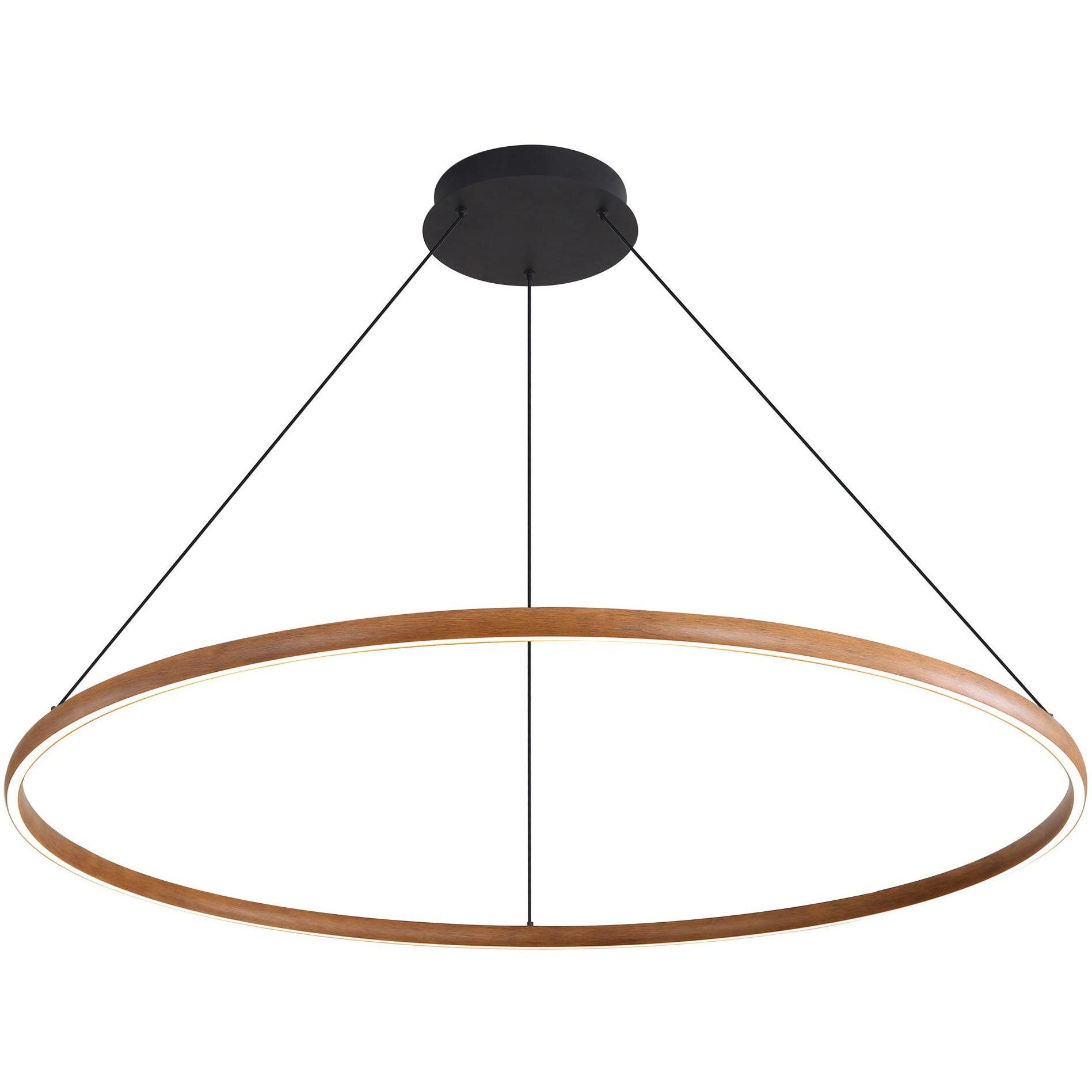 Veritas LED 47.25 inch Walnut Chandelier Ceiling Light