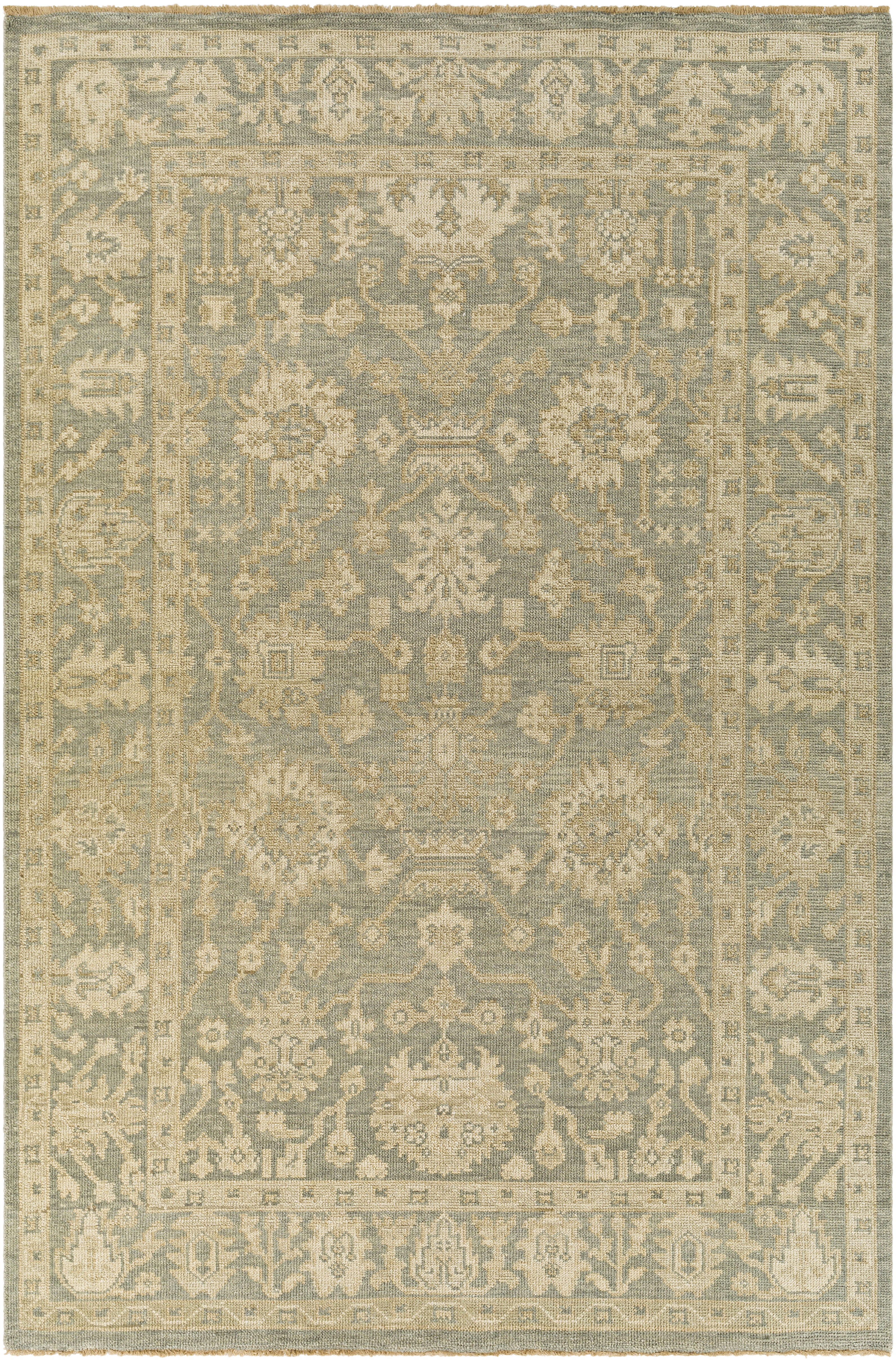 Reign 108 X 72 inch Dusty Sage Rug in 6 X 9, Rectangle