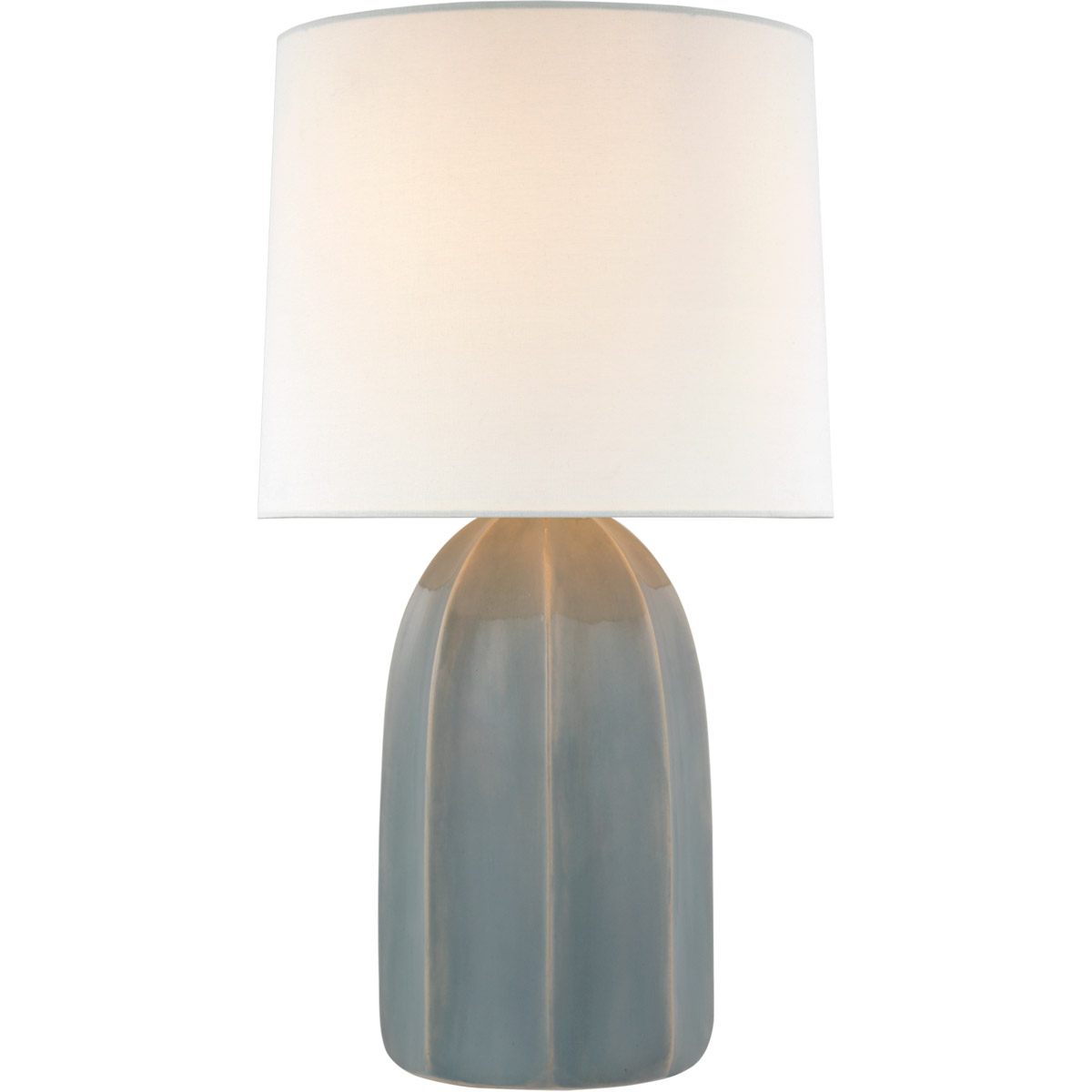 Barbara Barry Melanie 28 inch 15 watt Sky Gray Table Lamp Portable Light, Large
