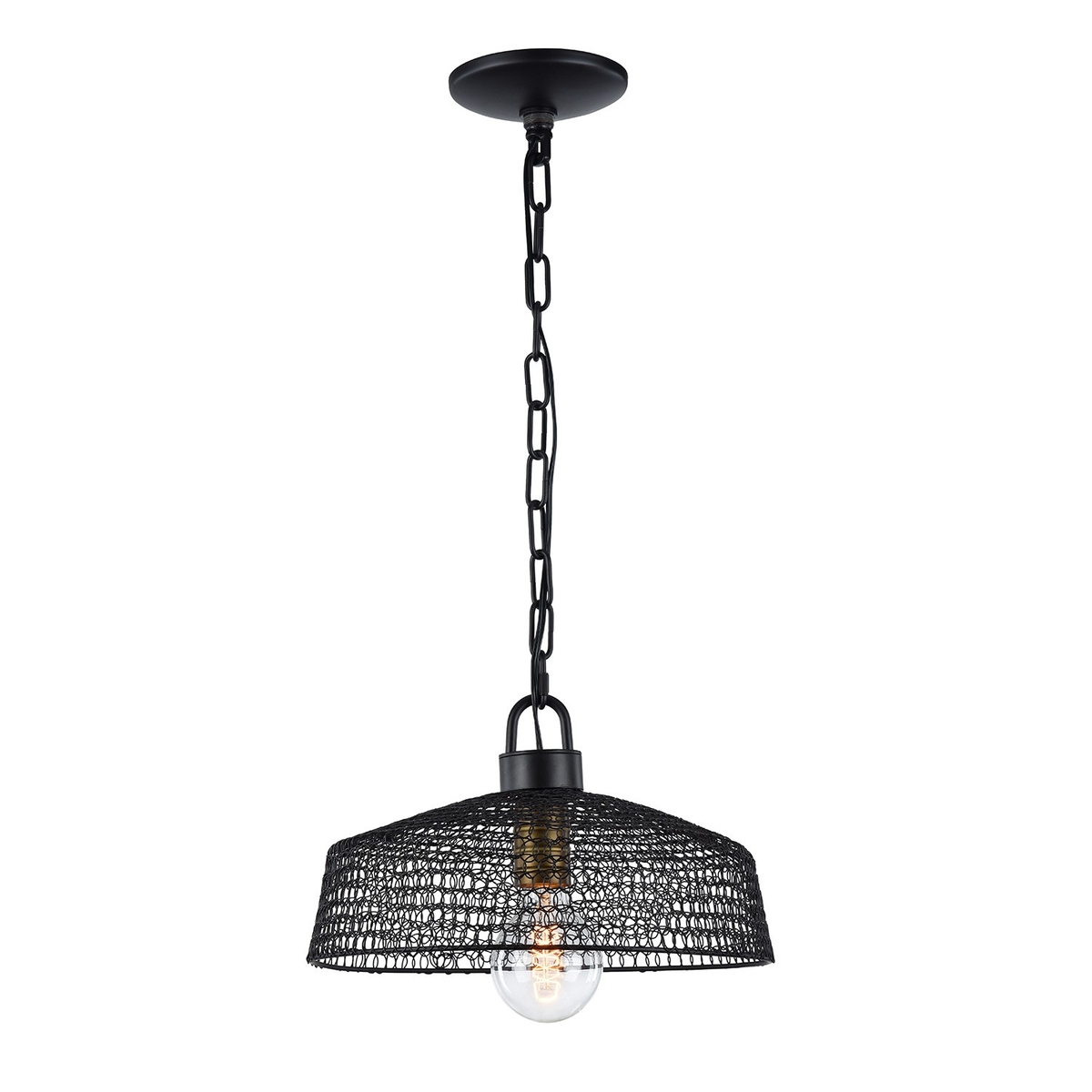 Urban 1 Light 13 inch Dark Bronze Pendant Ceiling Light