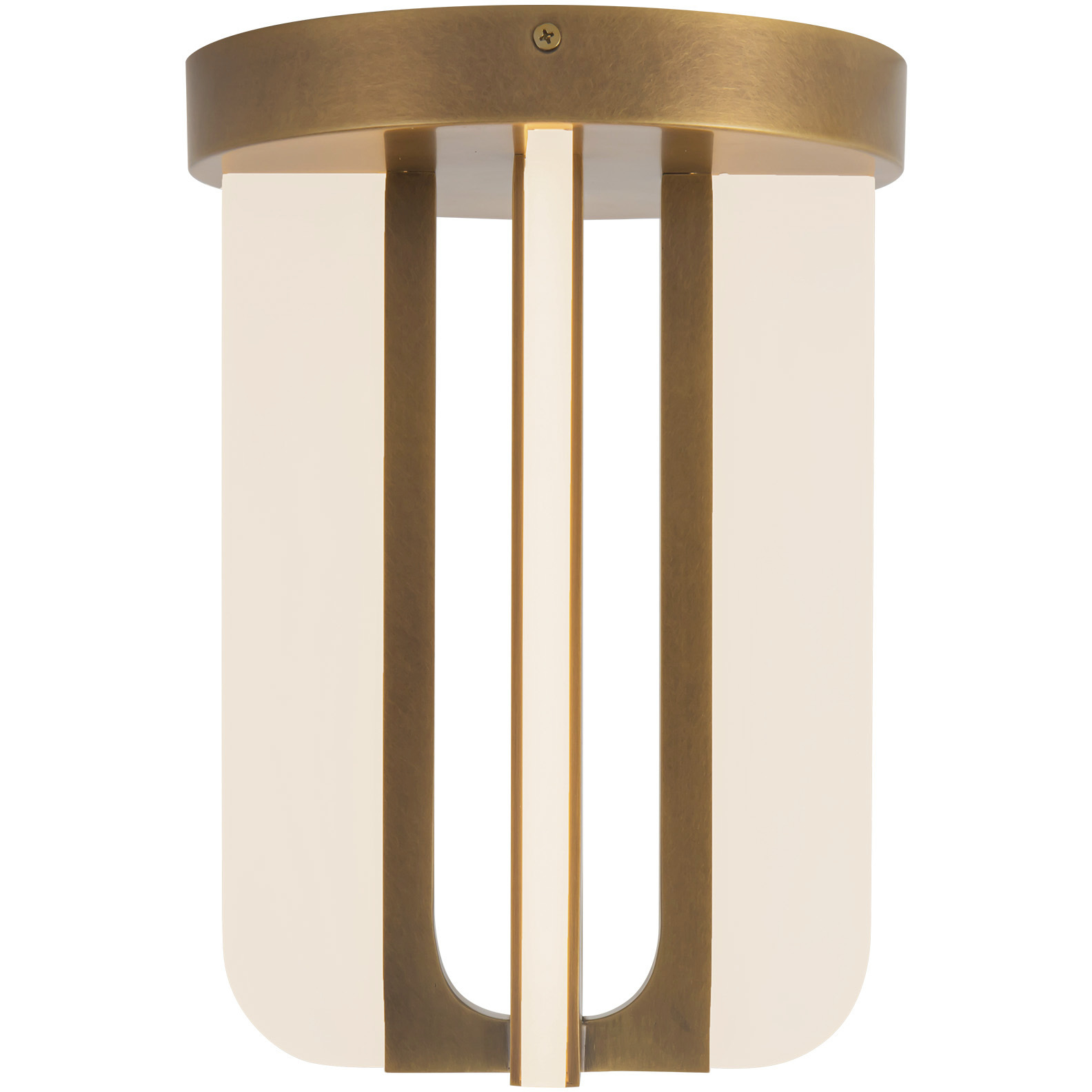 Anders 7.88 inch Vintage Brass Semi-Flush Mount Ceiling Light
