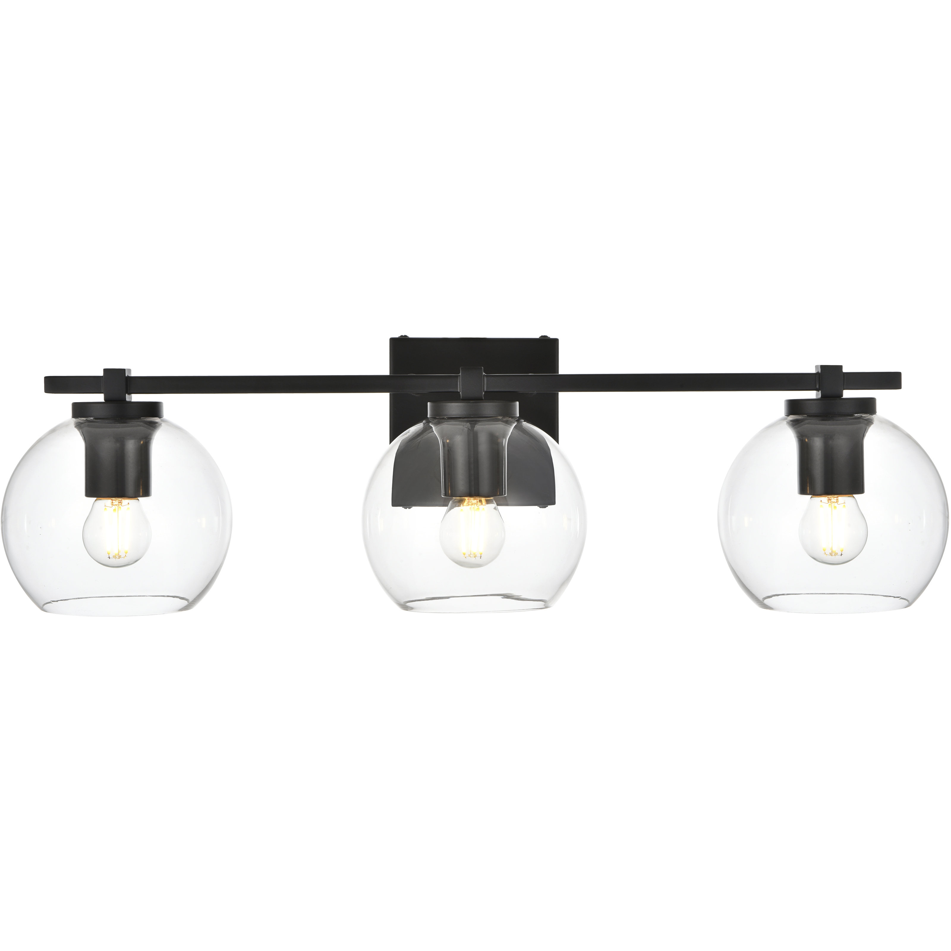 Juelz 3 Light 24 inch Black Bath Sconce Wall Light