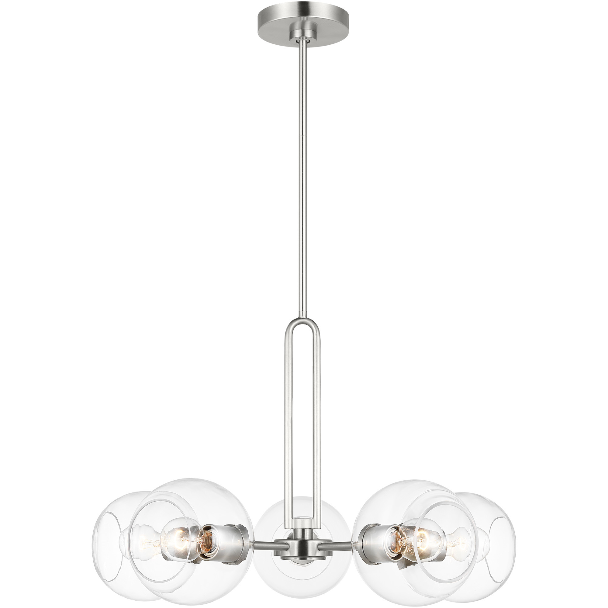 Codyn 5 Light 26 inch Brushed Nickel Chandelier Ceiling Light