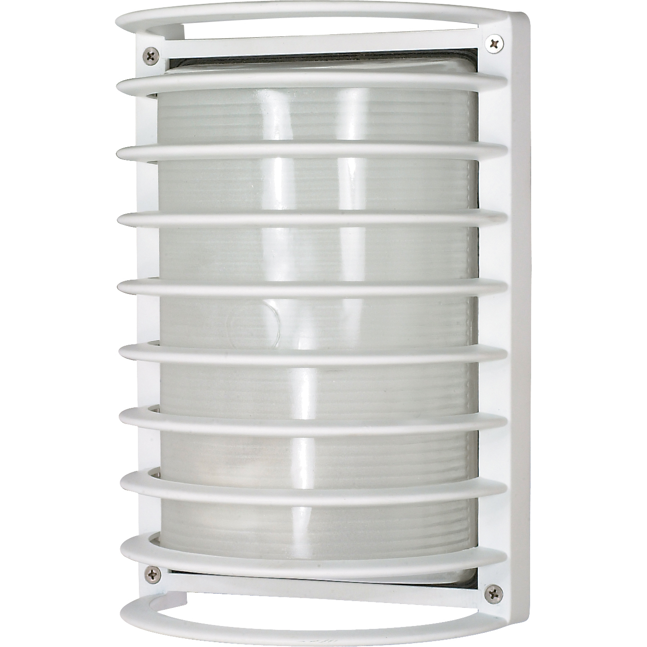 Brentwood 1 Light 10 inch Semi Gloss White Outdoor Bulk Head, Rectangle