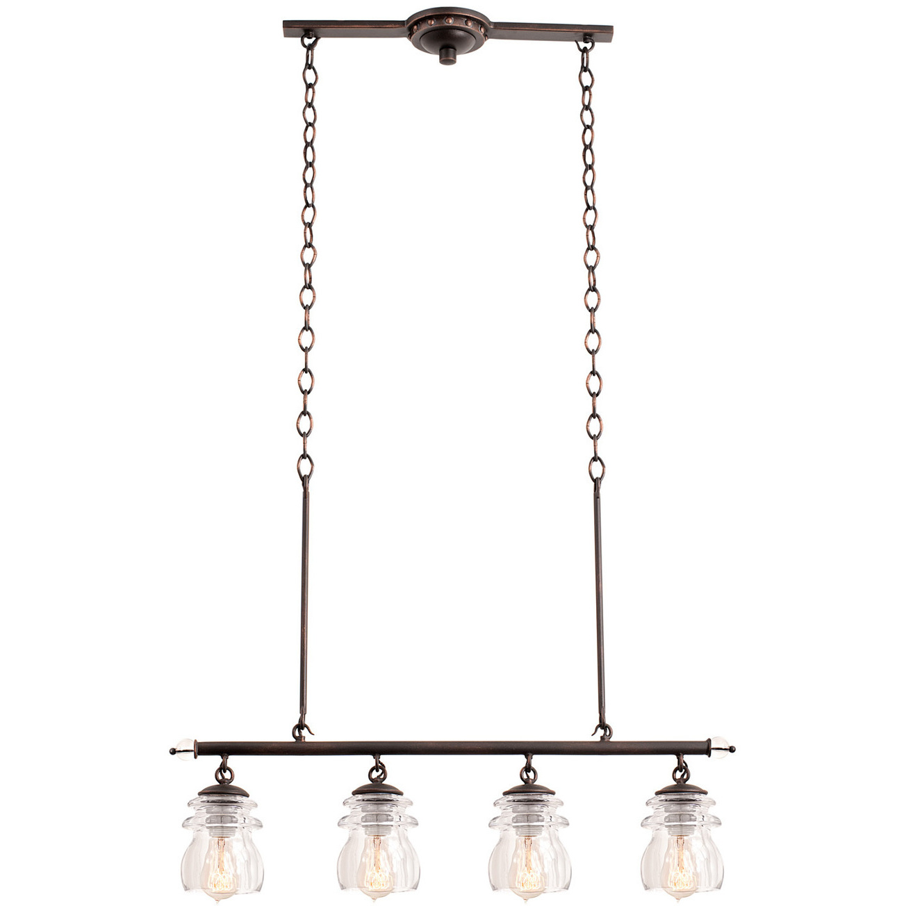 Brierfield 4 Light 31 inch Pearl Silver Island Light Ceiling Light
