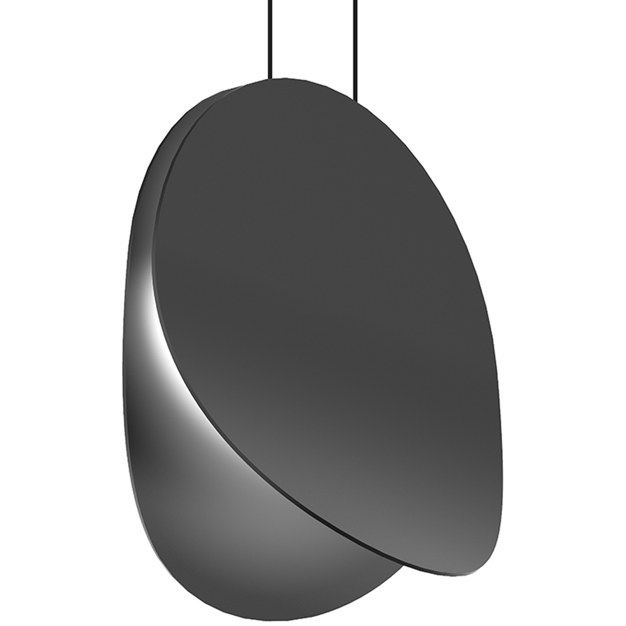 Malibu Discs LED 14 inch Satin Black Pendant Ceiling Light