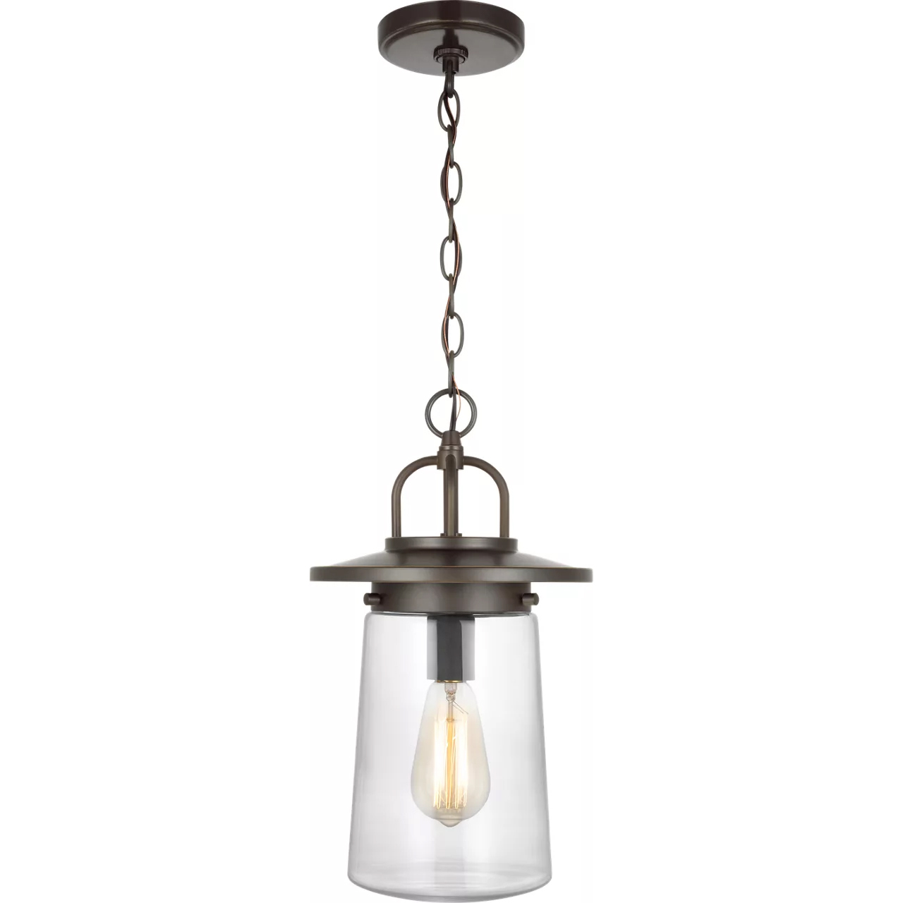 Tybee 1 Light 8.5 inch Antique Bronze Outdoor Pendant