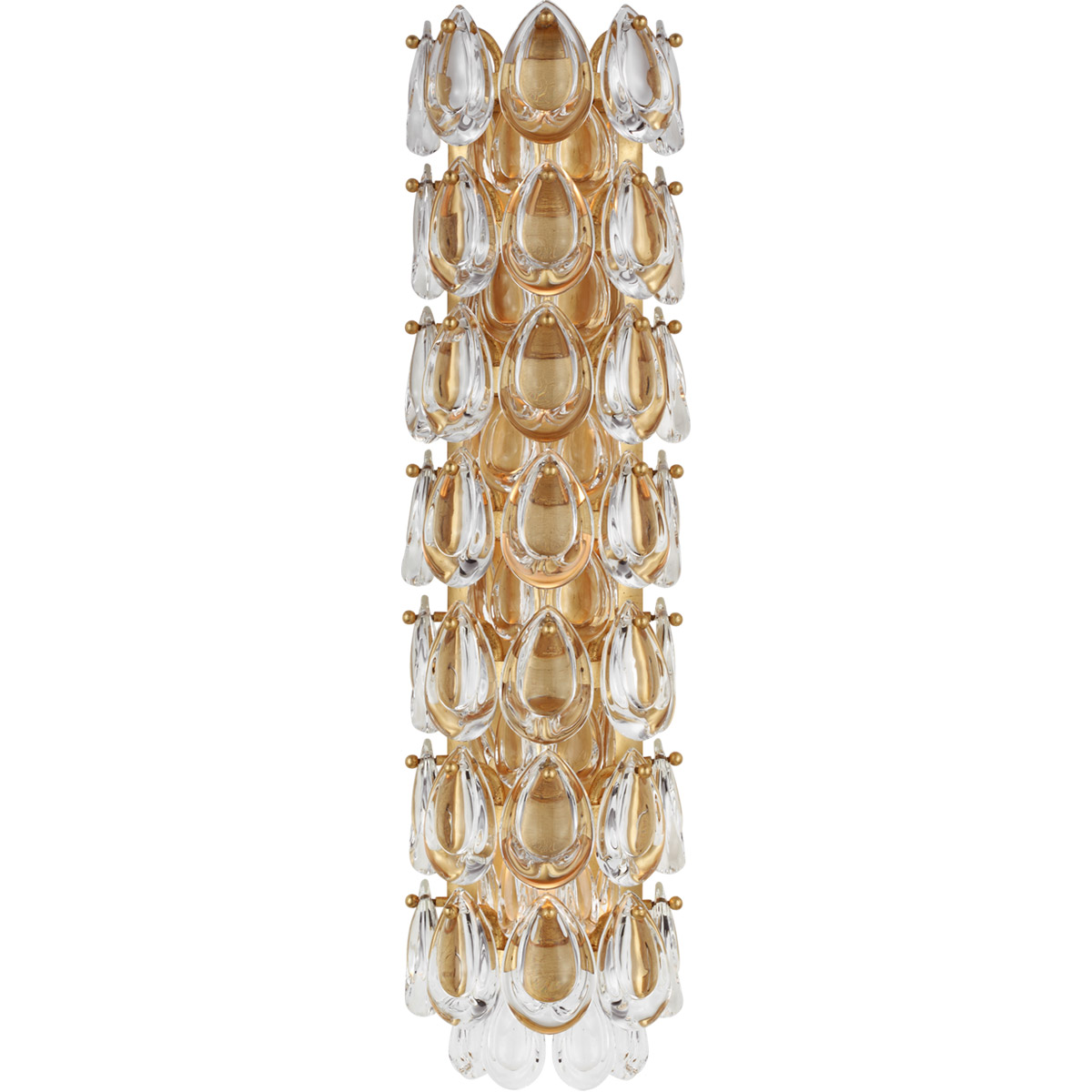AERIN Liscia 3 Light 6 inch Gild Sconce Wall Light