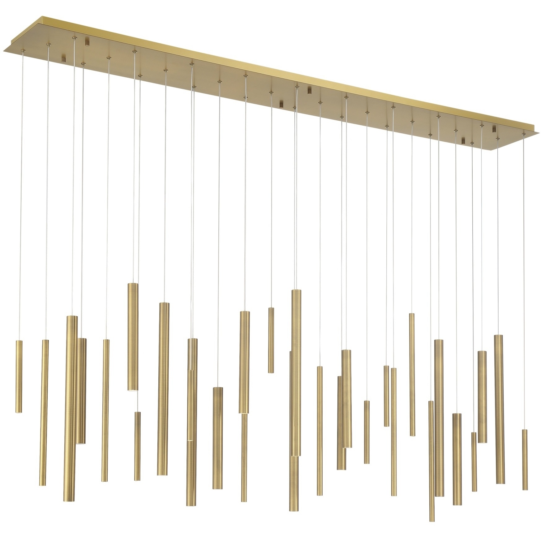 Santana LED 10 inch Brass Chandelier Ceiling Light