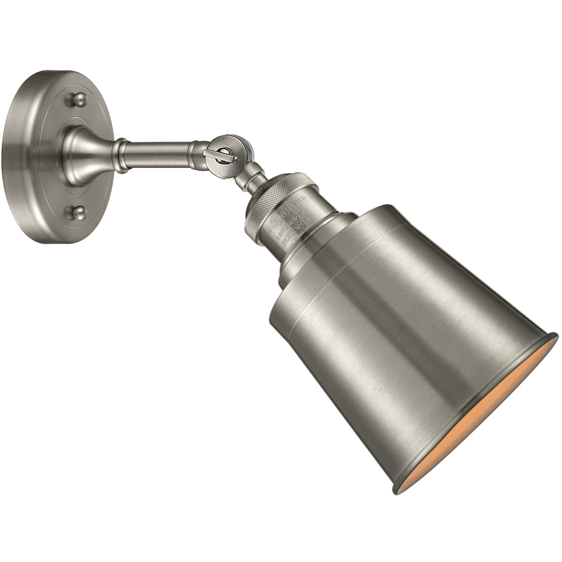 Franklin Restoration Addison 1 Light 5 inch Brushed Satin Nickel Sconce Wall Light, Franklin Restoration
