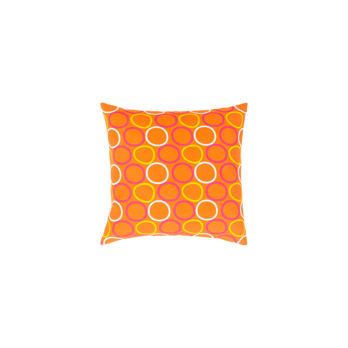 Miranda 18 X 18 inch Bright Yellow and Bright Orange Throw Pillow