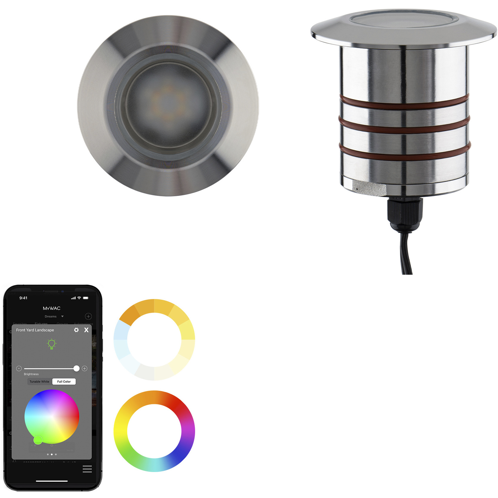 Colorscaping 12 4.5 watt Stainless Steel Path Indicator Light, Colorscaping