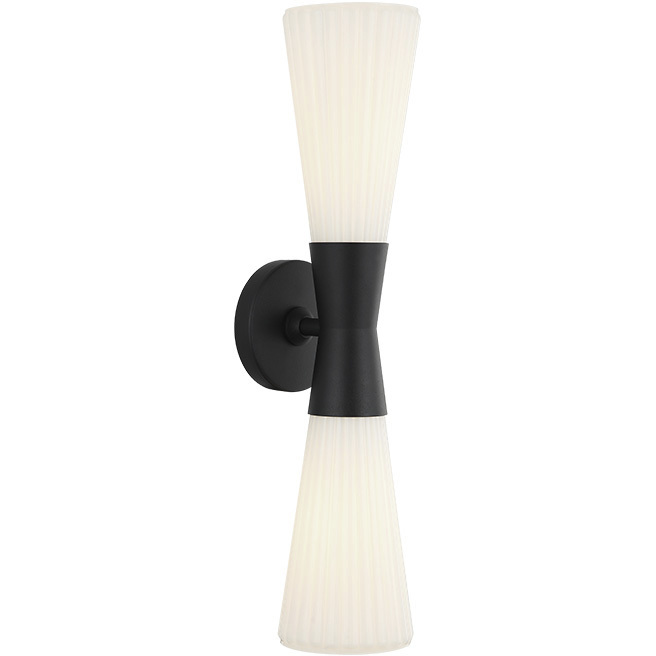 Jameson 2 Light 4.75 inch Matte Black Wall Sconce Wall Light