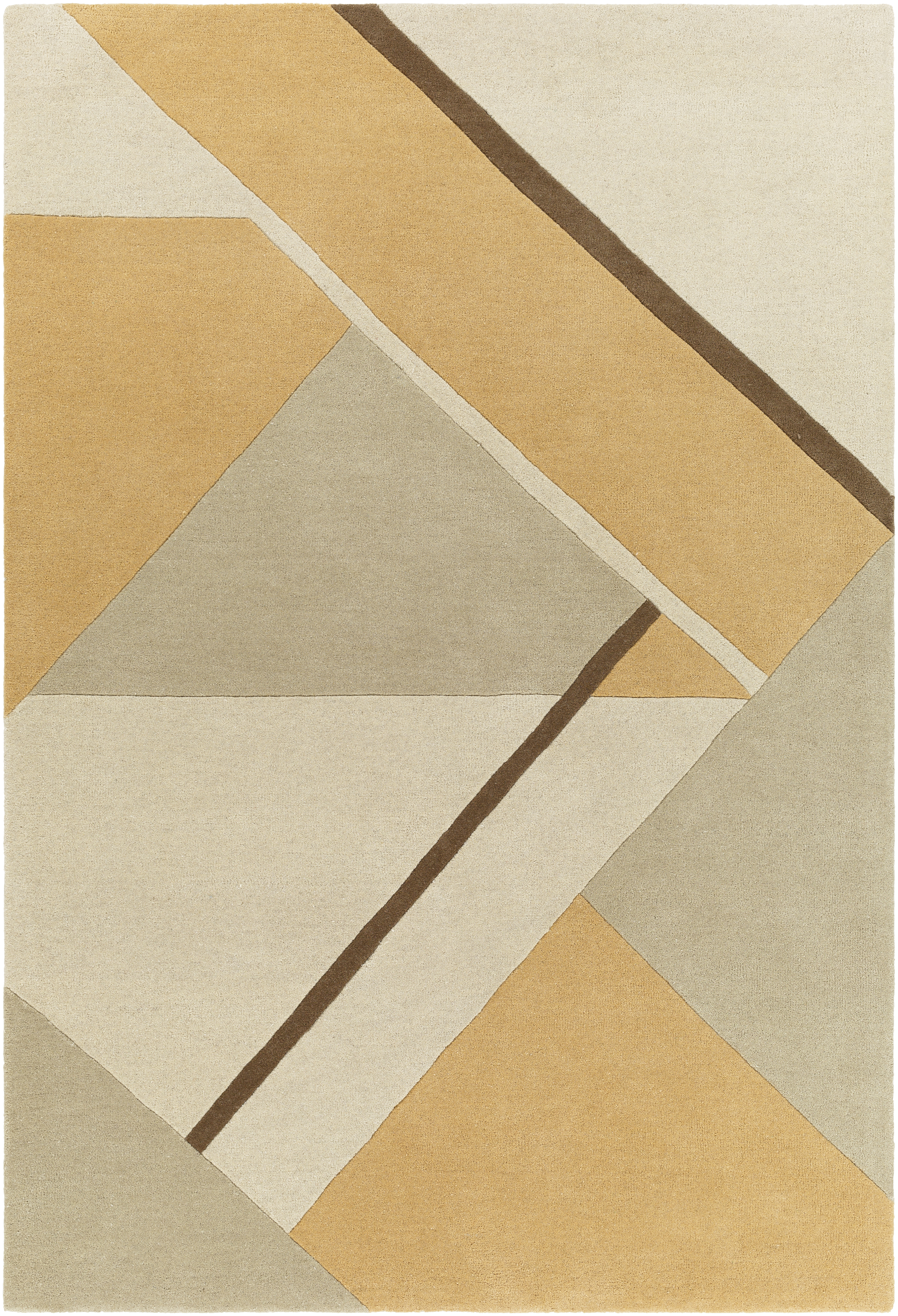 Queens 36 X 24 inch Camel Rug in 2 x 3, Rectangle