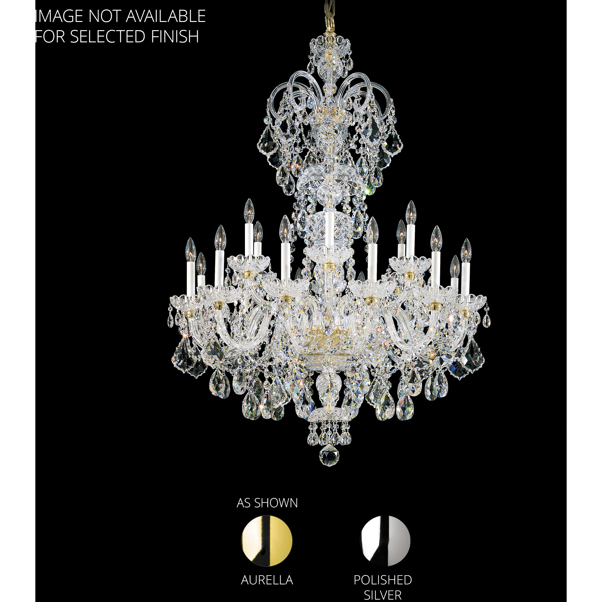 Olde World 23 Light Polished Silver Chandelier Ceiling Light in Heritage