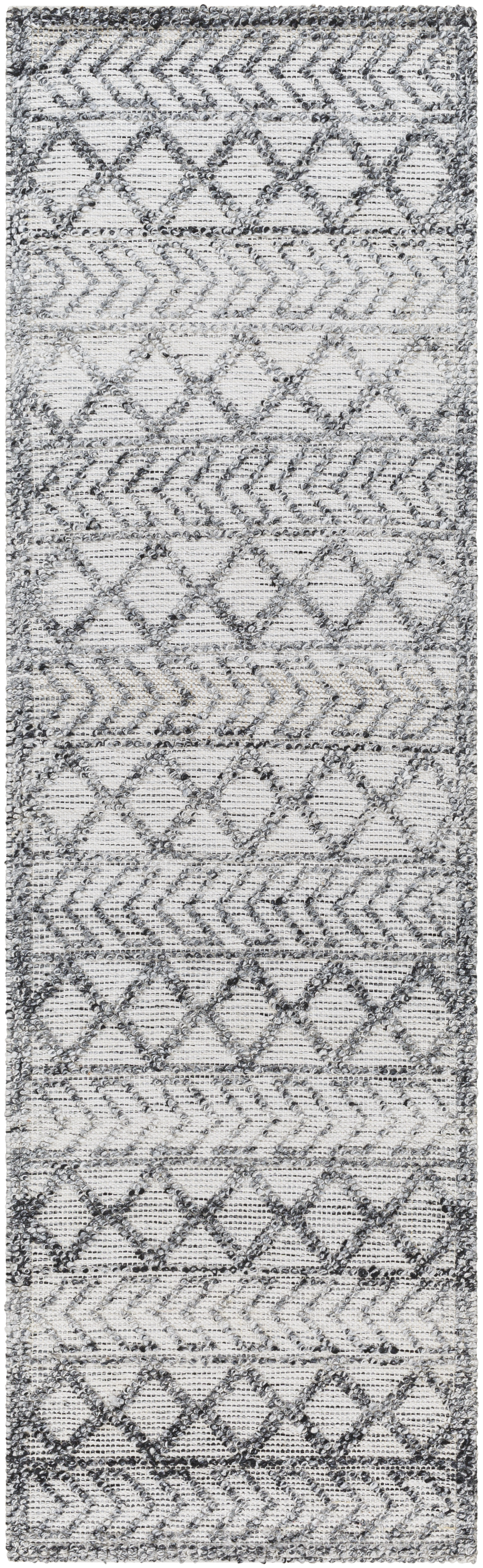 Napoli 96 X 30 inch Light Gray Rug, Runner