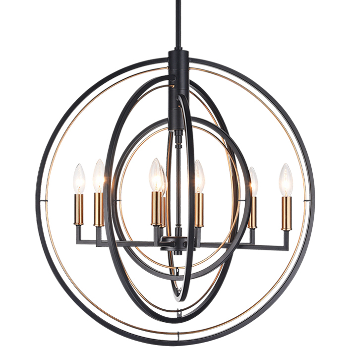 Odyssey 8 Light 25.75 inch Black Pendant Ceiling Light