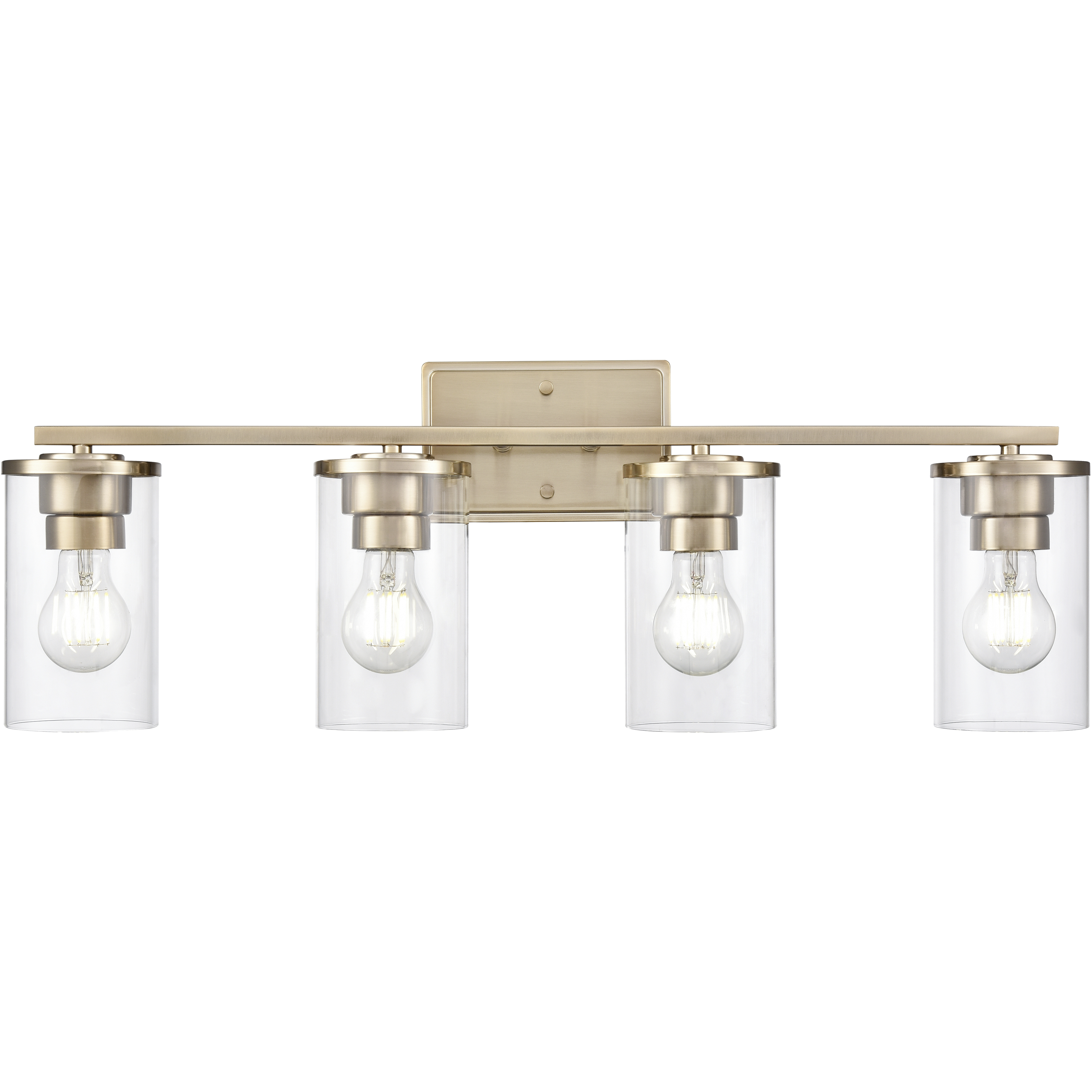 Verlana 4 Light 27.75 inch Modern Gold Bathroom Vanity Light Wall Light