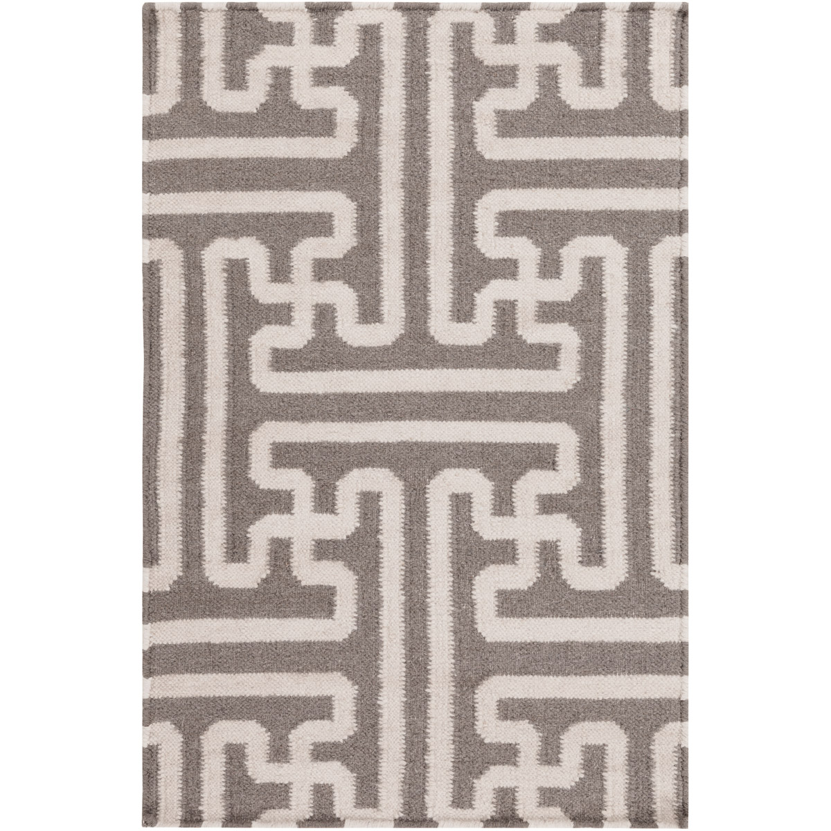Archive 66 X 42 inch Brown and Neutral Area Rug, Wool