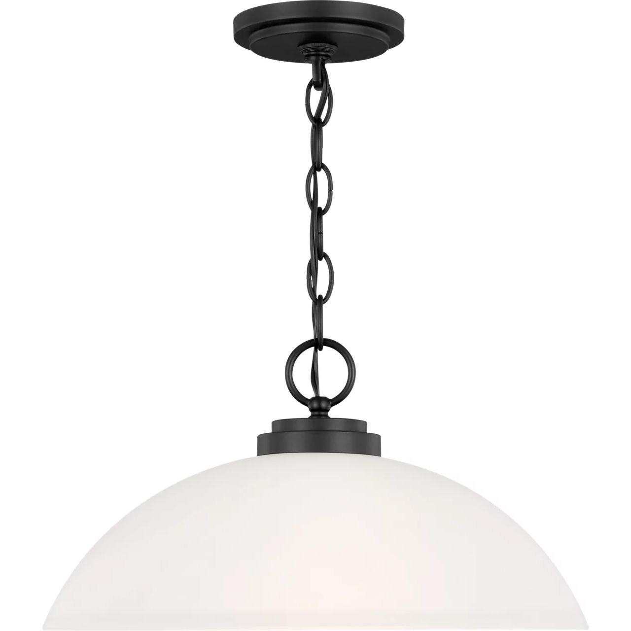 Oslo 1 Light 15.75 inch Midnight Black Pendant Ceiling Light