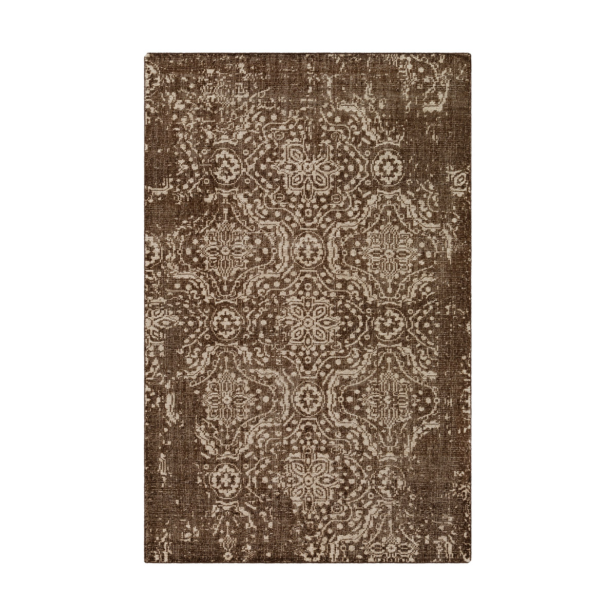 Hoboken 108 X 72 inch Brown and Neutral Area Rug, Wool