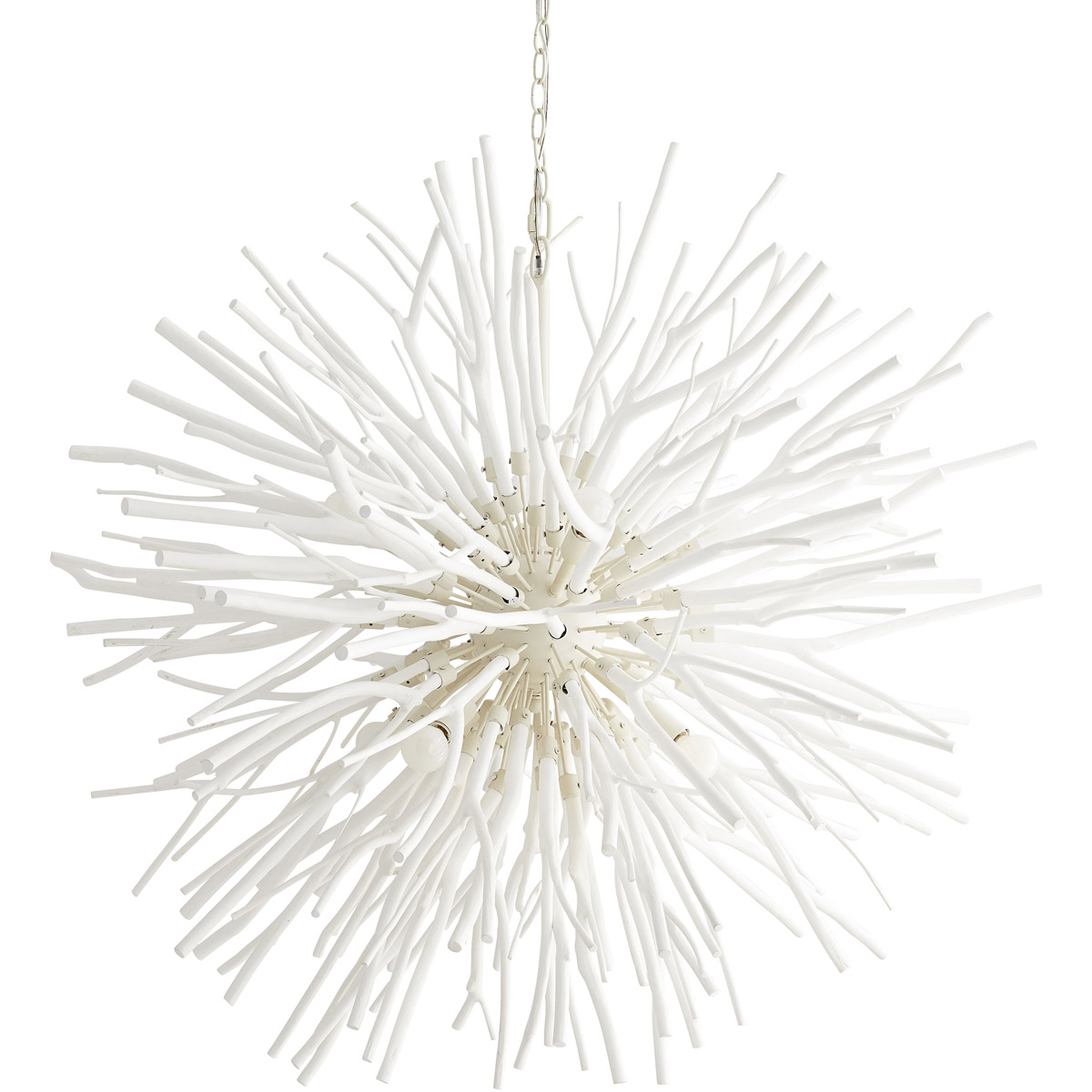 Finch 8 Light 43 inch White Chandelier Ceiling Light