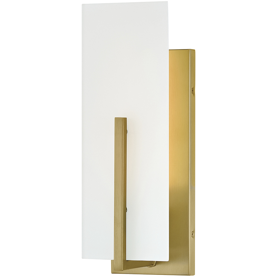 Roman 1 Light 5 inch Lacquered Brass Bath Sconce Wall Light