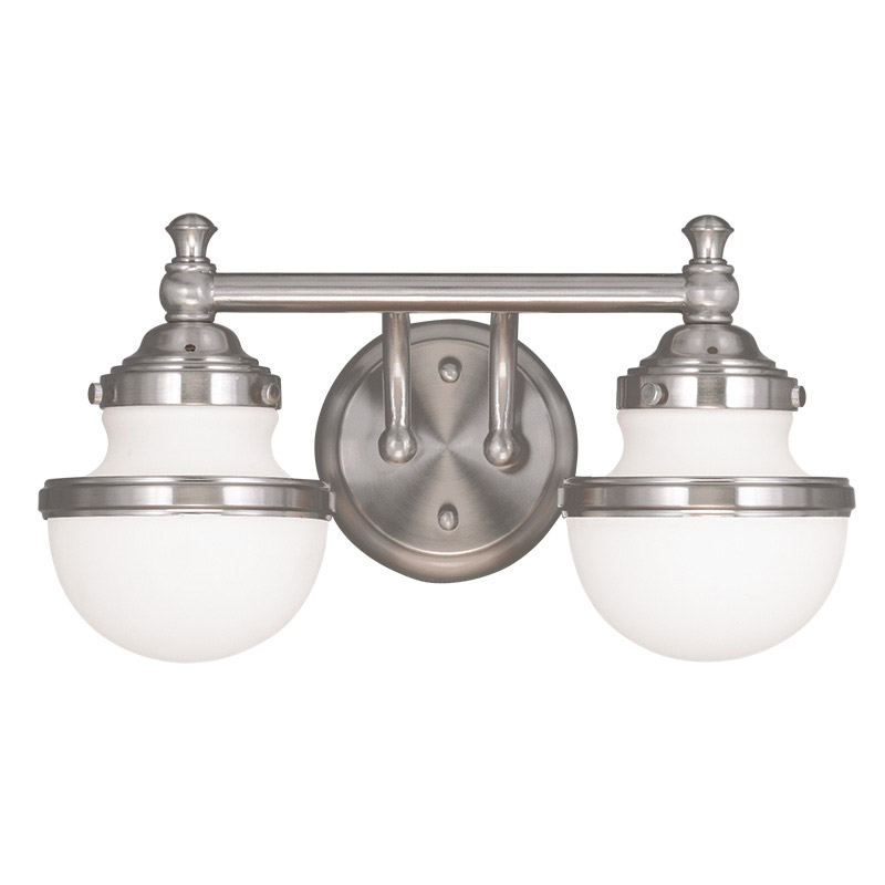 Oldwick 2 Light 15 inch Brushed Nickel Bath Vanity Wall Light