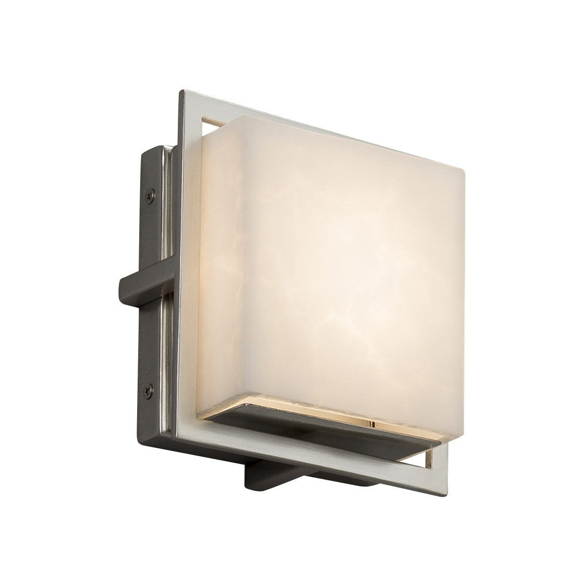 Clouds 6.5 inch Brushed Nickel Outdoor Wall Sconce