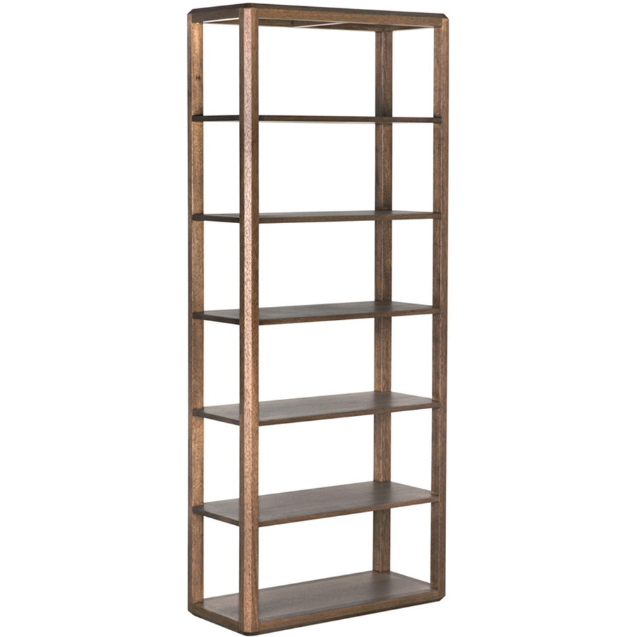 Idris Dark Walnut Bookcase