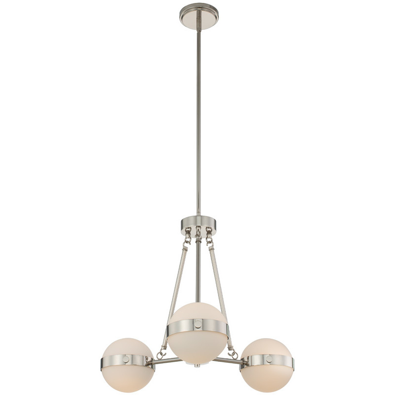 Tacoma LED 26 inch Polished Nickel Chandelier Ceiling Light