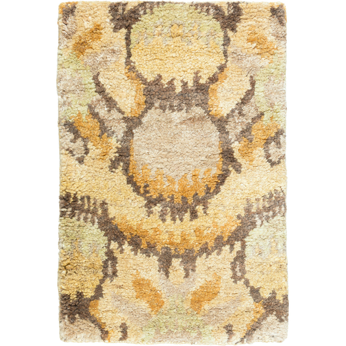 Scarborough 36 X 24 inch Bright Yellow, Khaki, Camel, Wheat, Tan, Mustard Rug