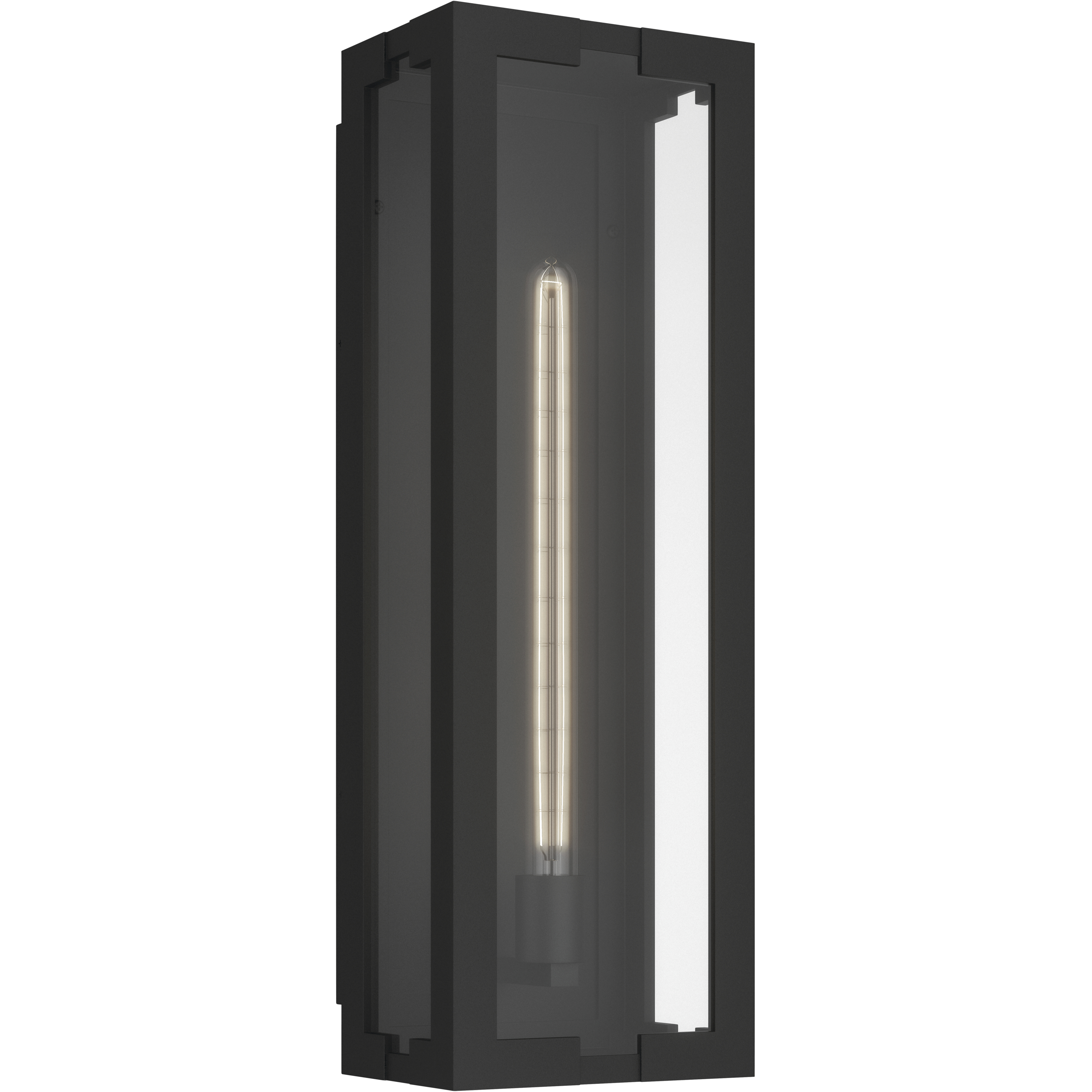 Calen 1 Light 24.25 inch Textured Black Outdoor Wall Light