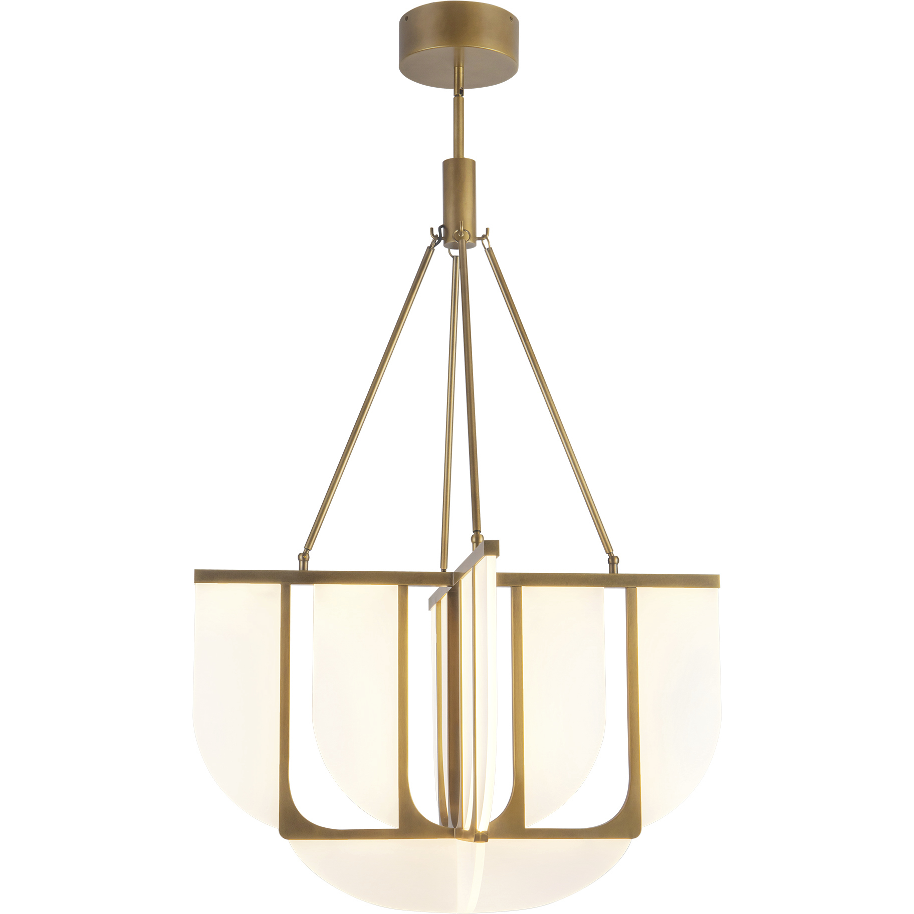 Anders 30 inch Vintage Brass Chandelier Ceiling Light