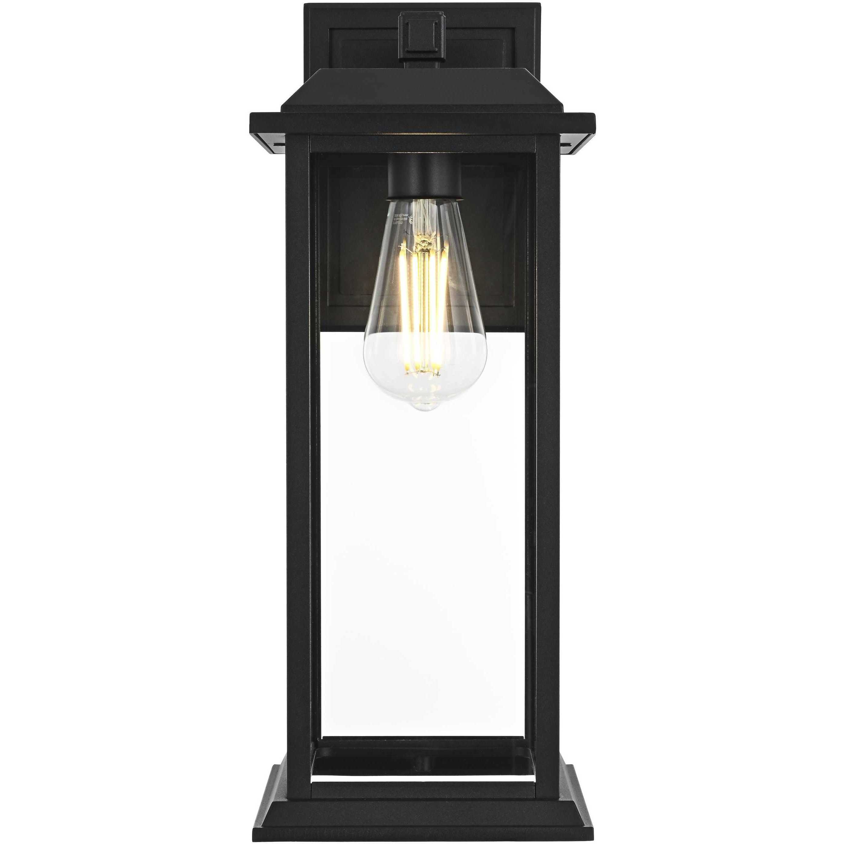 Araceli 1 Light 17 inch Black Outdoor Wall Sconce