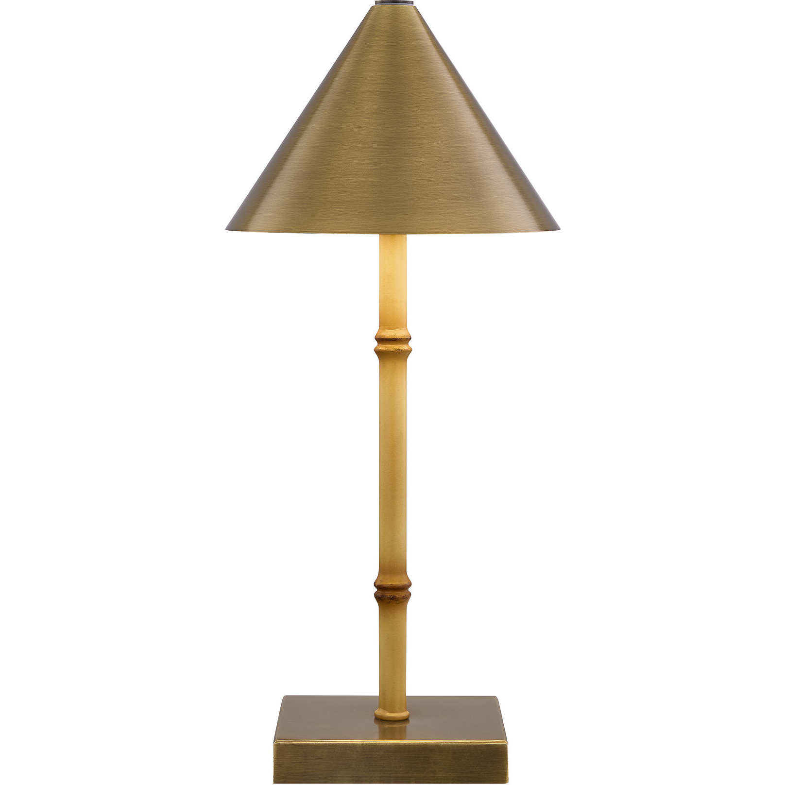 Mae 13.38 inch 2.30 watt Natural Bamboo Portable Rechargeable Table Lamp Portable Light, Coco & Dash