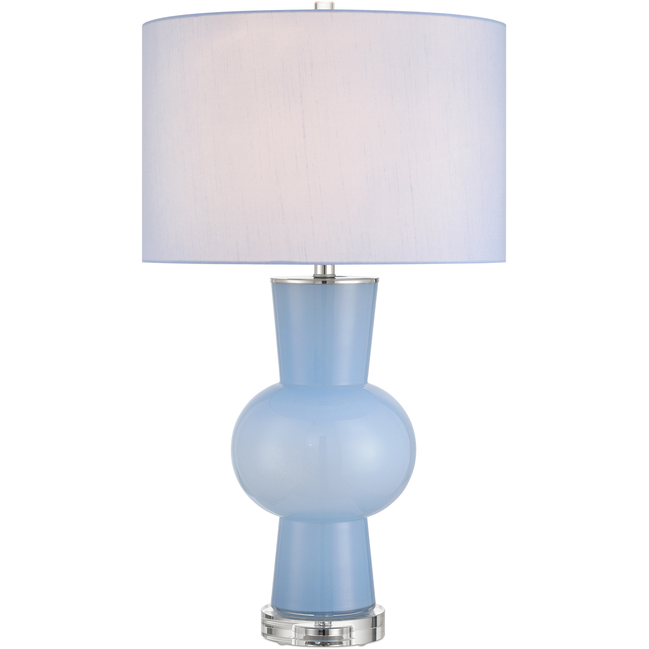 Duende 29.5 inch 150 watt Blue and Clear Table Lamp Portable Light