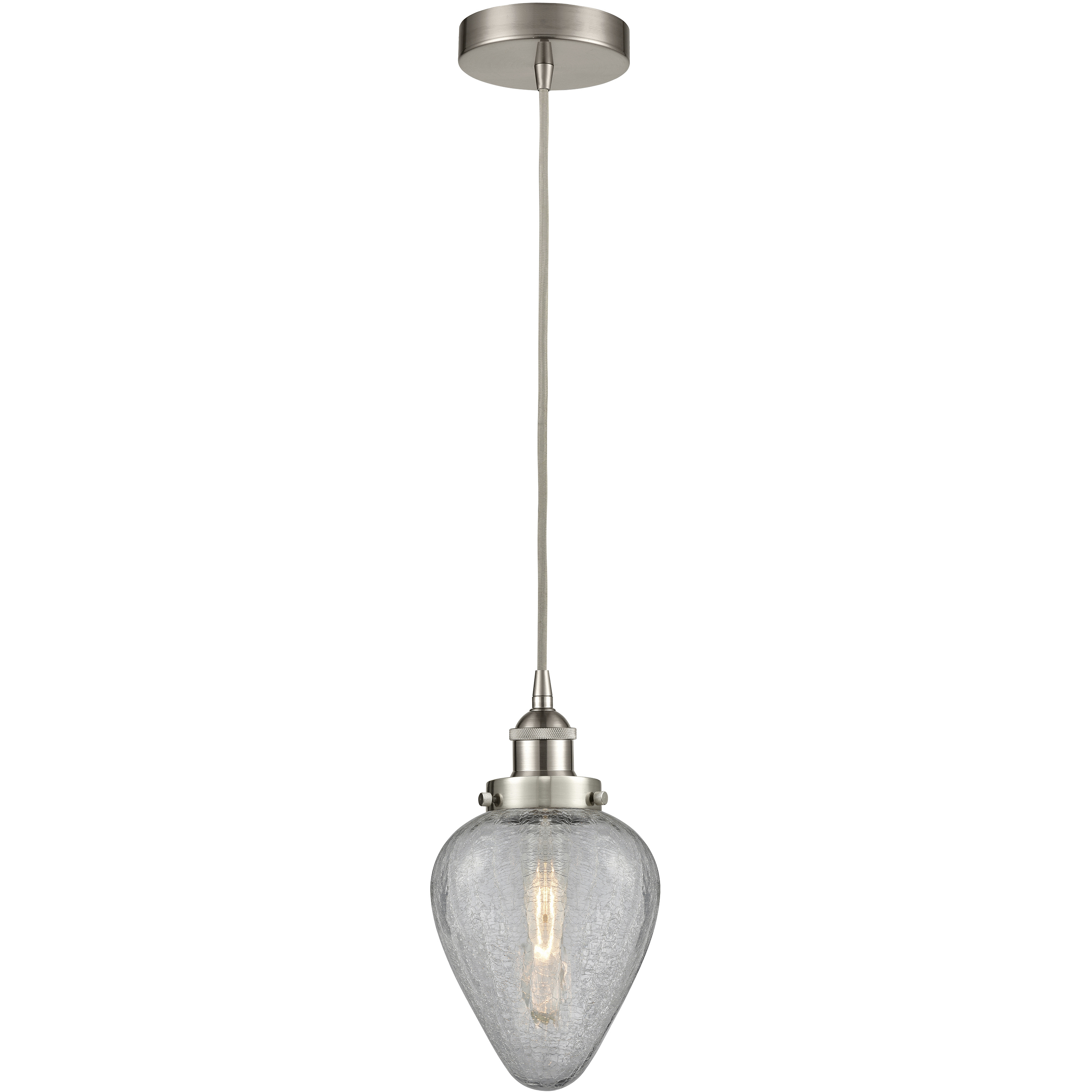 Geneseo 1 Light 6.5 inch Brushed Satin Nickel Mini Pendant Ceiling Light