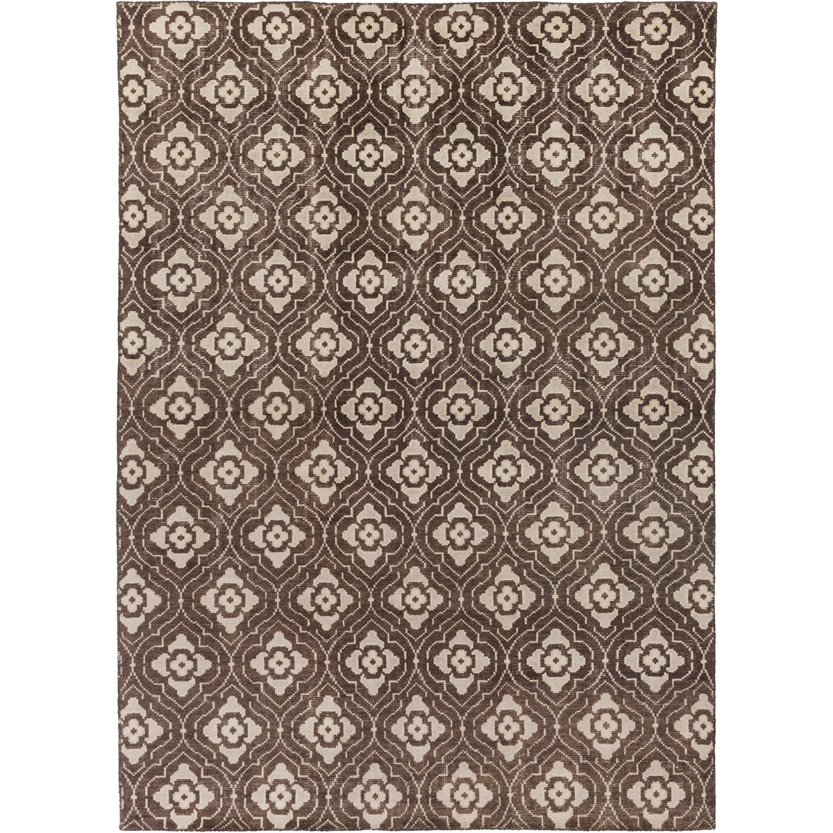 Cypress 36 X 24 inch Dark Brown, Khaki, Beige Rug