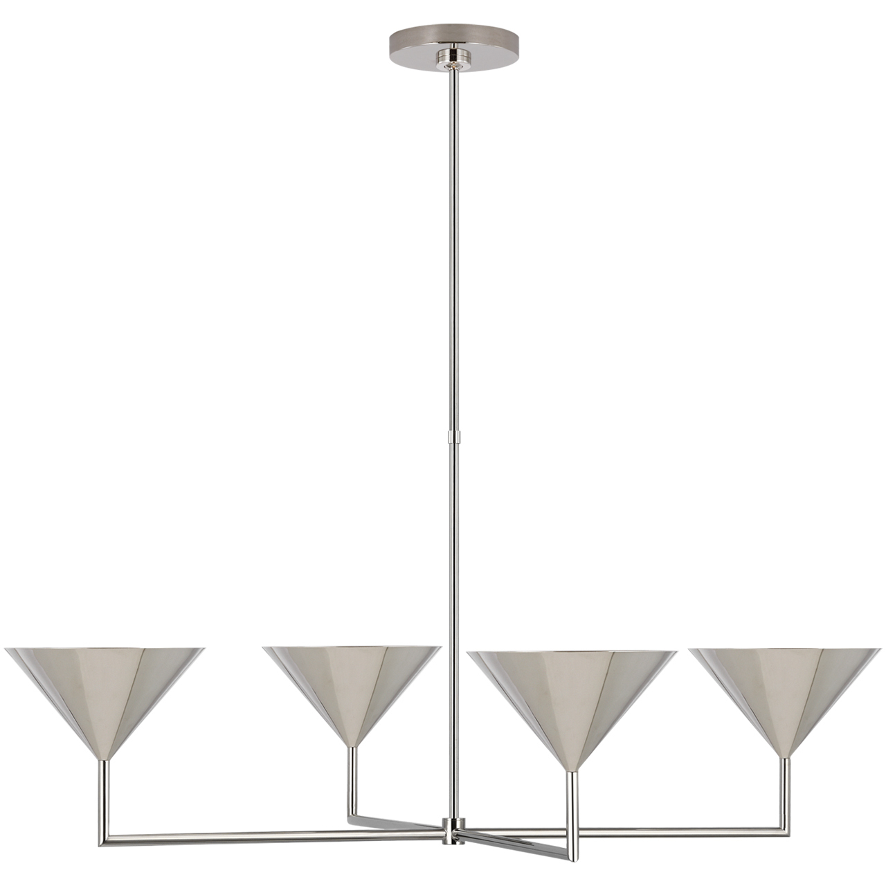 Paloma Contreras Orsay LED 38 inch Polished Nickel Chandelier Ceiling Light, XL