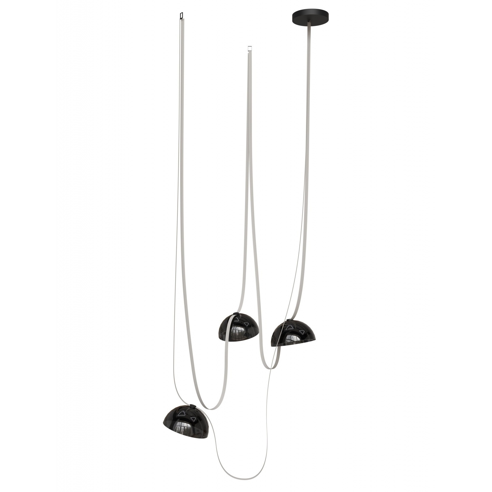 Fremont LED 8.5 inch Ivory and Black Belt Chandelier Ceiling Light
