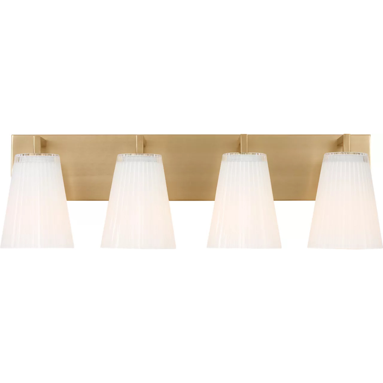 Upson 4 Light 24.25 inch Satin Brass Vanity Light Wall Light, Extra Large