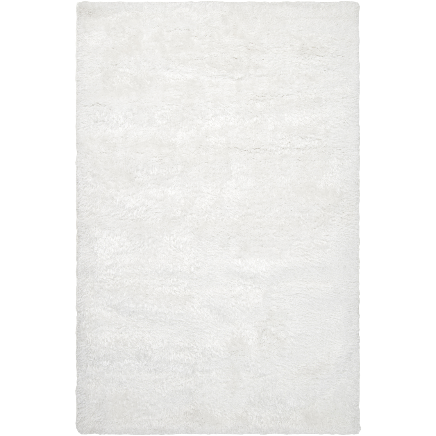 Grizzly 108 X 72 inch White Handmade Rug in 6 x 9, Rectangle