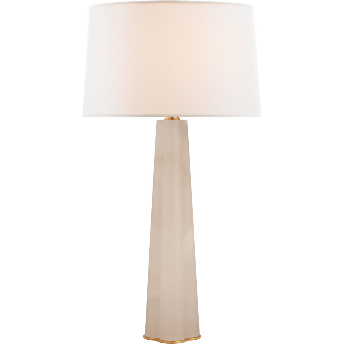 Suzanne Kasler Adeline 32 inch 100 watt Alabaster Quatrefoil Table Lamp Portable Light, Large
