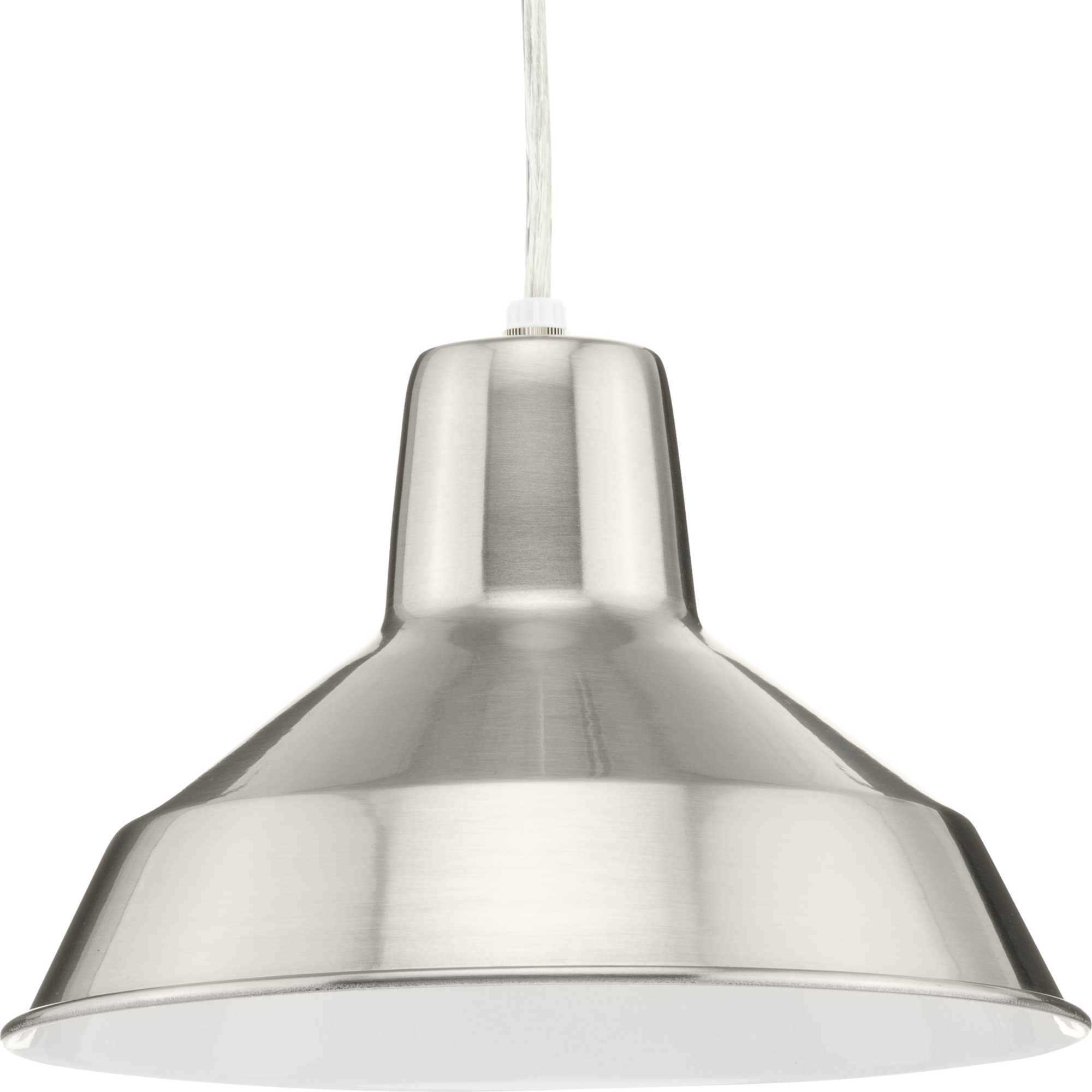 Metal Shade 1 Light 10.13 inch Brushed Nickel Mini-Pendant Ceiling Light