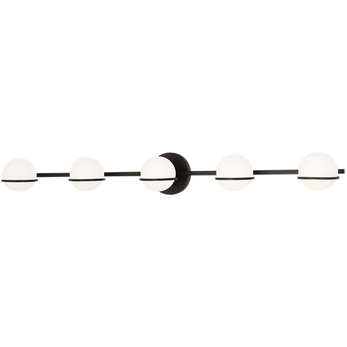 Fusion LED 41 inch Matte Black Bath Bar Wall Light, Centric Family