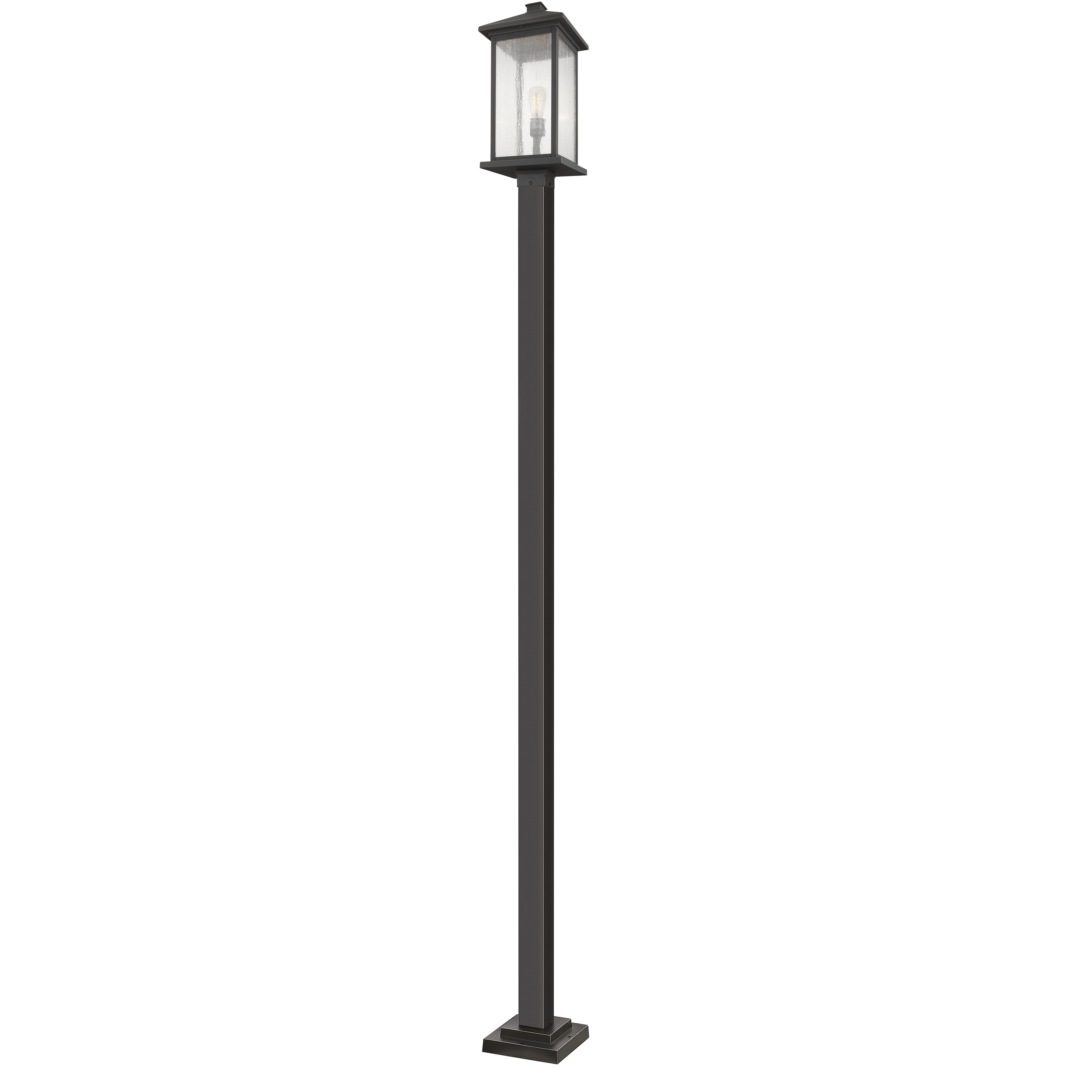 Portland 1 Light 117 inch Oil Rubbed Bronze Outdoor Post Mounted Fixture