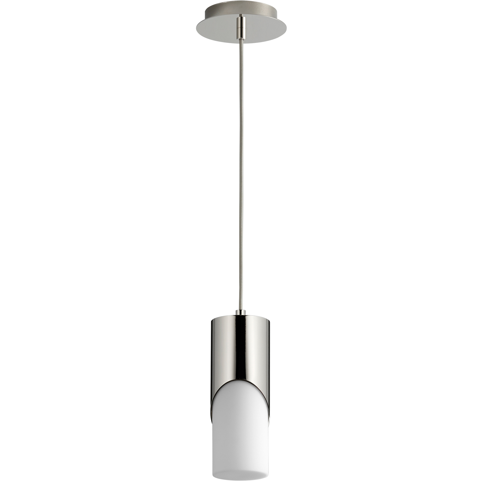Ellipse LED 4 inch Polished Nickel Pendant Ceiling Light