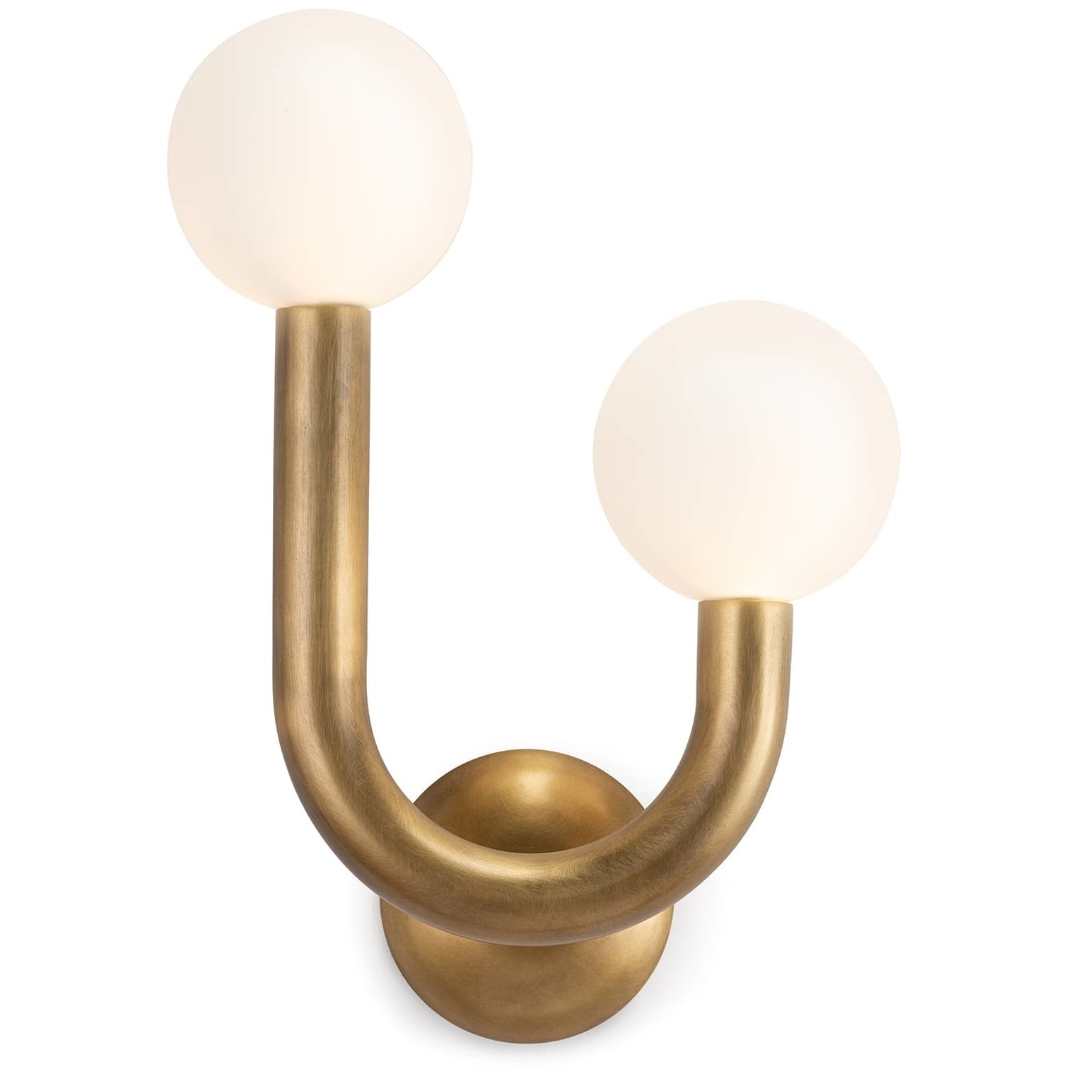 Happy LED 11.25 inch Natural Brass Wall Sconce Wall Light, Right Side