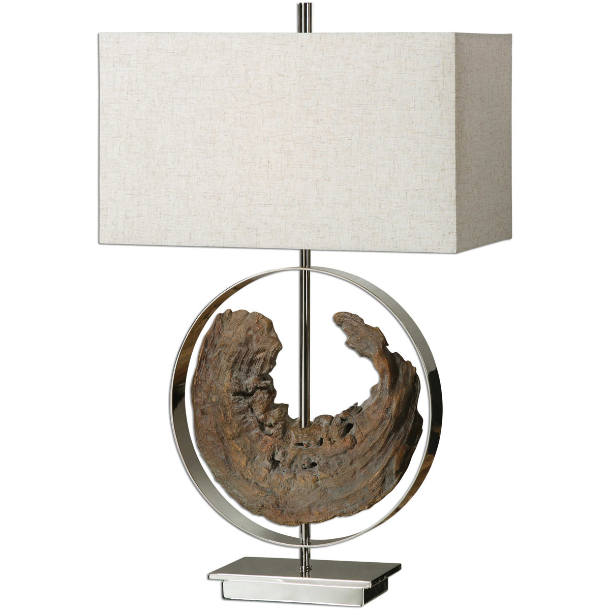 Ambler 29 inch 100 watt Driftwood Lamp Portable Light